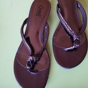 Carlos Santana flip flops